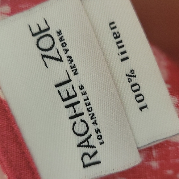 Rachel Zoe A-Line Mia Linen Print Dress w/Pockets-NEW! - Picture 12 of 14